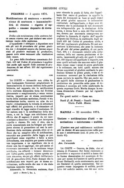 Annali della giurisprudenza italiana raccolta generale delle decisioni delle Corti di cassazione e d'appello in materia civile, criminale, commerciale, di diritto pubblico e amministrativo, e di procedura civile e penale