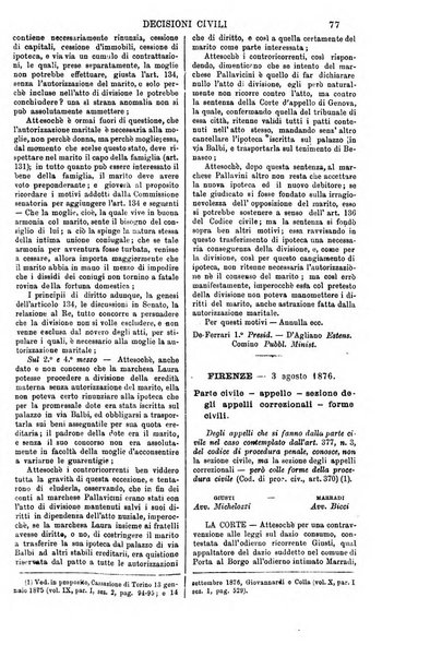 Annali della giurisprudenza italiana raccolta generale delle decisioni delle Corti di cassazione e d'appello in materia civile, criminale, commerciale, di diritto pubblico e amministrativo, e di procedura civile e penale