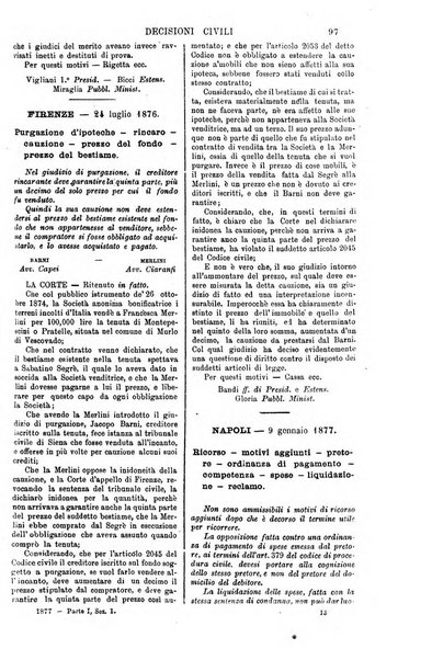 Annali della giurisprudenza italiana raccolta generale delle decisioni delle Corti di cassazione e d'appello in materia civile, criminale, commerciale, di diritto pubblico e amministrativo, e di procedura civile e penale