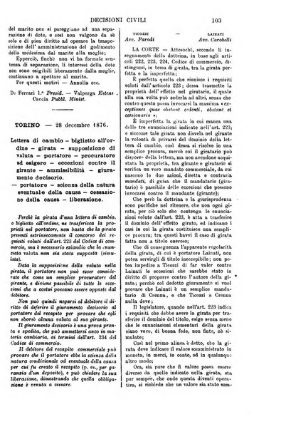 Annali della giurisprudenza italiana raccolta generale delle decisioni delle Corti di cassazione e d'appello in materia civile, criminale, commerciale, di diritto pubblico e amministrativo, e di procedura civile e penale