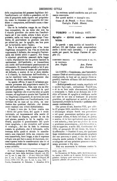 Annali della giurisprudenza italiana raccolta generale delle decisioni delle Corti di cassazione e d'appello in materia civile, criminale, commerciale, di diritto pubblico e amministrativo, e di procedura civile e penale