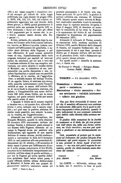 Annali della giurisprudenza italiana raccolta generale delle decisioni delle Corti di cassazione e d'appello in materia civile, criminale, commerciale, di diritto pubblico e amministrativo, e di procedura civile e penale