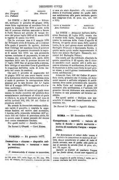 Annali della giurisprudenza italiana raccolta generale delle decisioni delle Corti di cassazione e d'appello in materia civile, criminale, commerciale, di diritto pubblico e amministrativo, e di procedura civile e penale