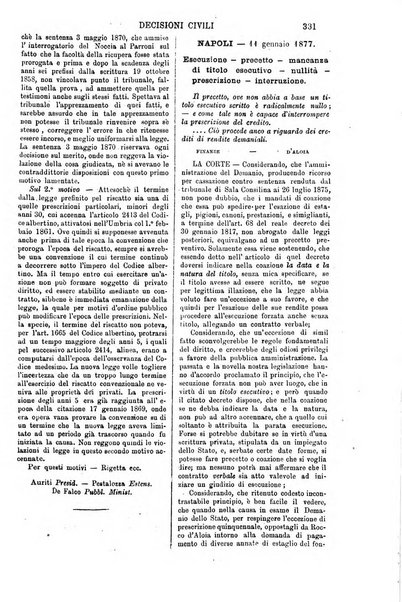 Annali della giurisprudenza italiana raccolta generale delle decisioni delle Corti di cassazione e d'appello in materia civile, criminale, commerciale, di diritto pubblico e amministrativo, e di procedura civile e penale