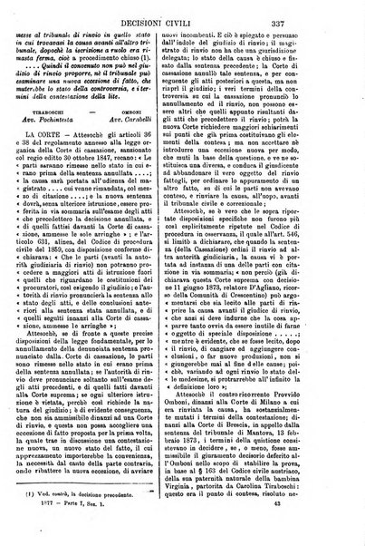 Annali della giurisprudenza italiana raccolta generale delle decisioni delle Corti di cassazione e d'appello in materia civile, criminale, commerciale, di diritto pubblico e amministrativo, e di procedura civile e penale