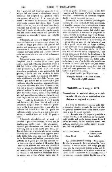 Annali della giurisprudenza italiana raccolta generale delle decisioni delle Corti di cassazione e d'appello in materia civile, criminale, commerciale, di diritto pubblico e amministrativo, e di procedura civile e penale