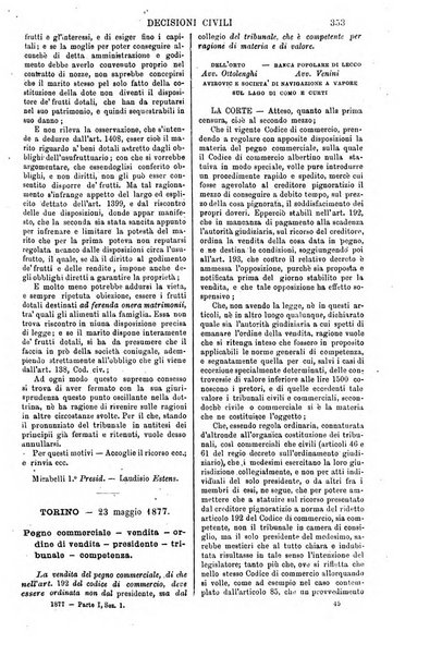 Annali della giurisprudenza italiana raccolta generale delle decisioni delle Corti di cassazione e d'appello in materia civile, criminale, commerciale, di diritto pubblico e amministrativo, e di procedura civile e penale