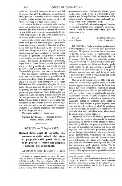 Annali della giurisprudenza italiana raccolta generale delle decisioni delle Corti di cassazione e d'appello in materia civile, criminale, commerciale, di diritto pubblico e amministrativo, e di procedura civile e penale