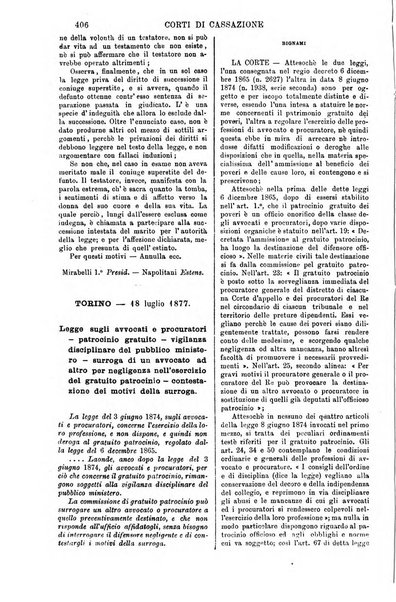 Annali della giurisprudenza italiana raccolta generale delle decisioni delle Corti di cassazione e d'appello in materia civile, criminale, commerciale, di diritto pubblico e amministrativo, e di procedura civile e penale