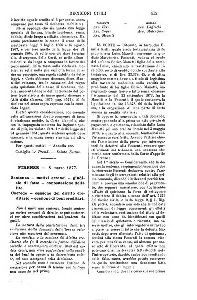 Annali della giurisprudenza italiana raccolta generale delle decisioni delle Corti di cassazione e d'appello in materia civile, criminale, commerciale, di diritto pubblico e amministrativo, e di procedura civile e penale