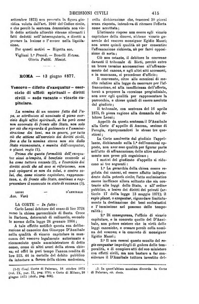 Annali della giurisprudenza italiana raccolta generale delle decisioni delle Corti di cassazione e d'appello in materia civile, criminale, commerciale, di diritto pubblico e amministrativo, e di procedura civile e penale