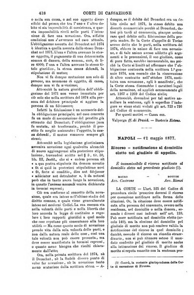 Annali della giurisprudenza italiana raccolta generale delle decisioni delle Corti di cassazione e d'appello in materia civile, criminale, commerciale, di diritto pubblico e amministrativo, e di procedura civile e penale