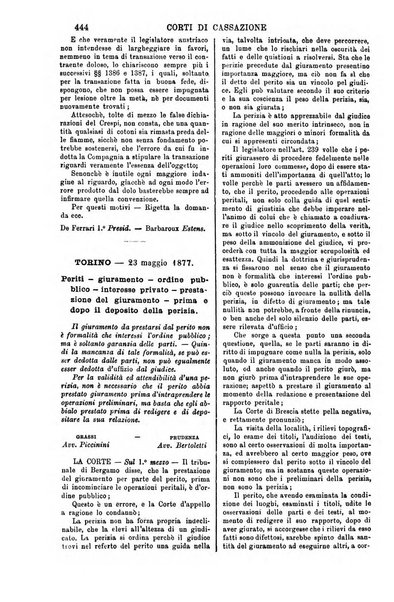 Annali della giurisprudenza italiana raccolta generale delle decisioni delle Corti di cassazione e d'appello in materia civile, criminale, commerciale, di diritto pubblico e amministrativo, e di procedura civile e penale