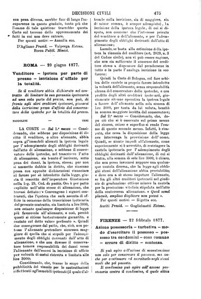 Annali della giurisprudenza italiana raccolta generale delle decisioni delle Corti di cassazione e d'appello in materia civile, criminale, commerciale, di diritto pubblico e amministrativo, e di procedura civile e penale