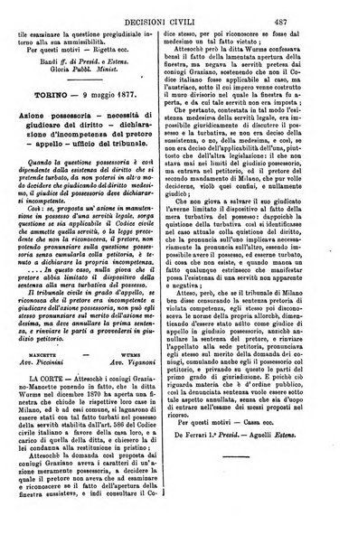 Annali della giurisprudenza italiana raccolta generale delle decisioni delle Corti di cassazione e d'appello in materia civile, criminale, commerciale, di diritto pubblico e amministrativo, e di procedura civile e penale