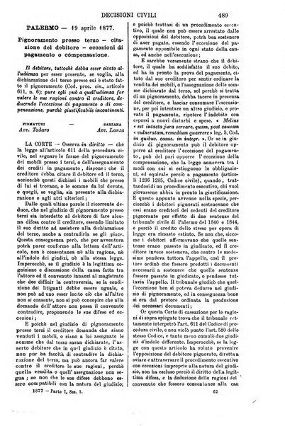 Annali della giurisprudenza italiana raccolta generale delle decisioni delle Corti di cassazione e d'appello in materia civile, criminale, commerciale, di diritto pubblico e amministrativo, e di procedura civile e penale