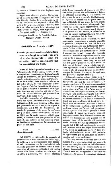 Annali della giurisprudenza italiana raccolta generale delle decisioni delle Corti di cassazione e d'appello in materia civile, criminale, commerciale, di diritto pubblico e amministrativo, e di procedura civile e penale