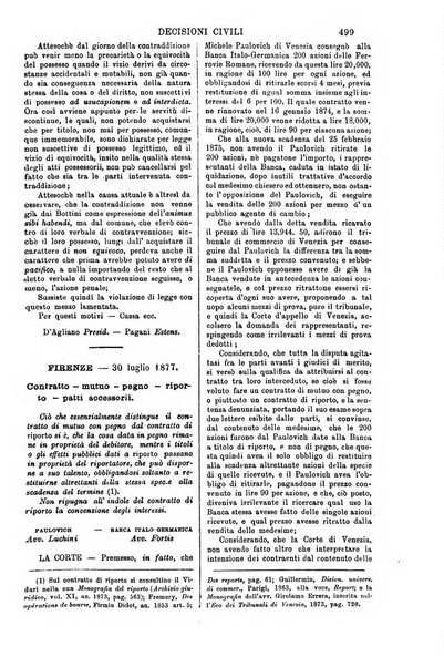 Annali della giurisprudenza italiana raccolta generale delle decisioni delle Corti di cassazione e d'appello in materia civile, criminale, commerciale, di diritto pubblico e amministrativo, e di procedura civile e penale