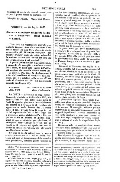 Annali della giurisprudenza italiana raccolta generale delle decisioni delle Corti di cassazione e d'appello in materia civile, criminale, commerciale, di diritto pubblico e amministrativo, e di procedura civile e penale