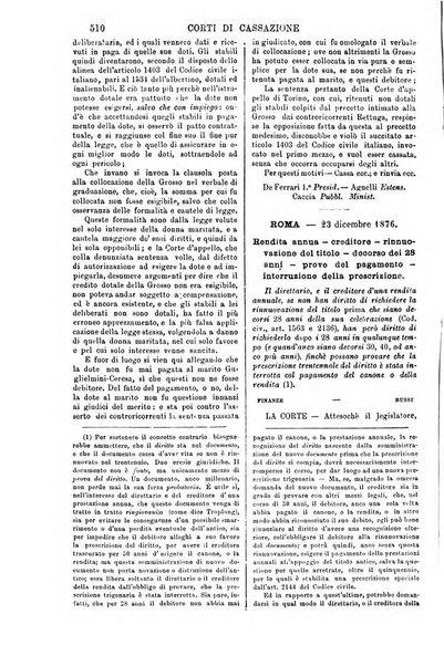 Annali della giurisprudenza italiana raccolta generale delle decisioni delle Corti di cassazione e d'appello in materia civile, criminale, commerciale, di diritto pubblico e amministrativo, e di procedura civile e penale