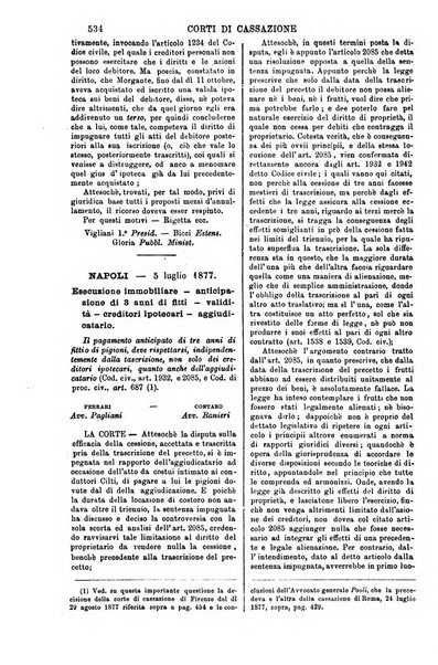 Annali della giurisprudenza italiana raccolta generale delle decisioni delle Corti di cassazione e d'appello in materia civile, criminale, commerciale, di diritto pubblico e amministrativo, e di procedura civile e penale