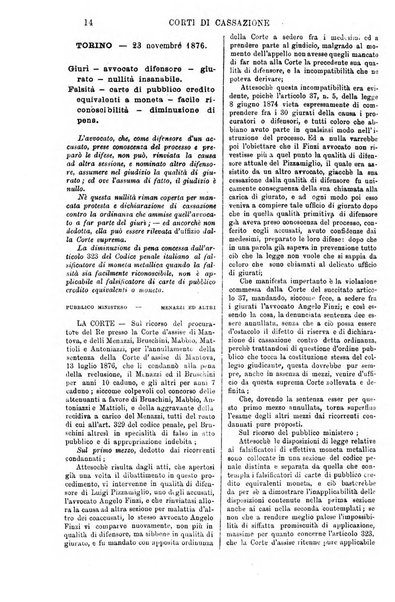 Annali della giurisprudenza italiana raccolta generale delle decisioni delle Corti di cassazione e d'appello in materia civile, criminale, commerciale, di diritto pubblico e amministrativo, e di procedura civile e penale