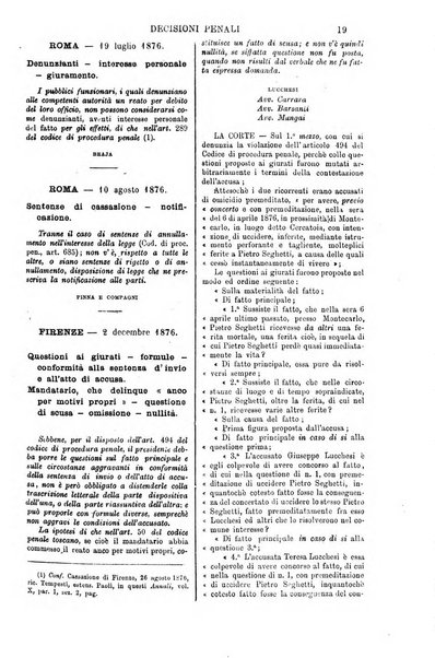 Annali della giurisprudenza italiana raccolta generale delle decisioni delle Corti di cassazione e d'appello in materia civile, criminale, commerciale, di diritto pubblico e amministrativo, e di procedura civile e penale