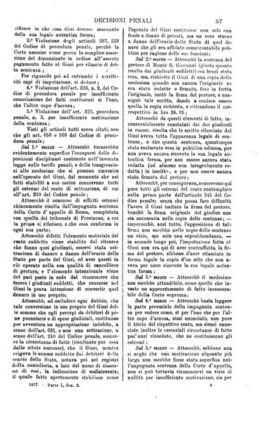 Annali della giurisprudenza italiana raccolta generale delle decisioni delle Corti di cassazione e d'appello in materia civile, criminale, commerciale, di diritto pubblico e amministrativo, e di procedura civile e penale