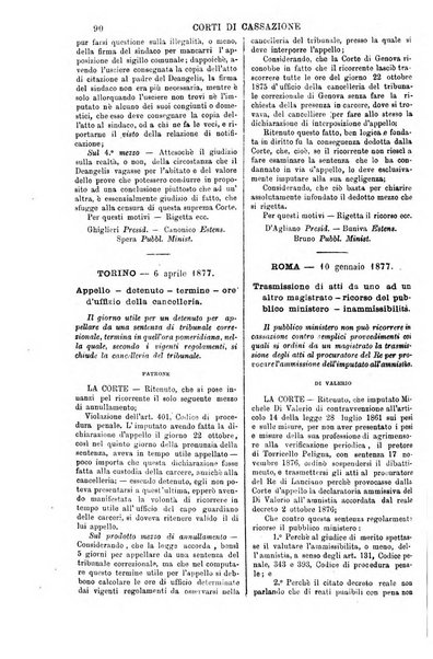 Annali della giurisprudenza italiana raccolta generale delle decisioni delle Corti di cassazione e d'appello in materia civile, criminale, commerciale, di diritto pubblico e amministrativo, e di procedura civile e penale