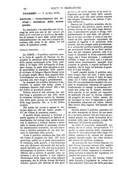 Annali della giurisprudenza italiana raccolta generale delle decisioni delle Corti di cassazione e d'appello in materia civile, criminale, commerciale, di diritto pubblico e amministrativo, e di procedura civile e penale