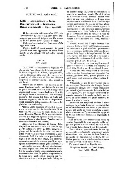 Annali della giurisprudenza italiana raccolta generale delle decisioni delle Corti di cassazione e d'appello in materia civile, criminale, commerciale, di diritto pubblico e amministrativo, e di procedura civile e penale