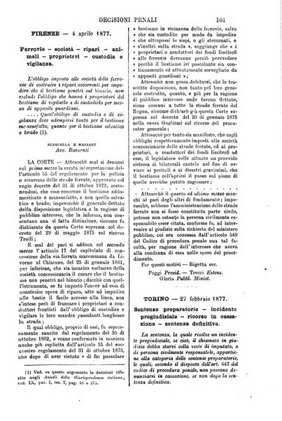 Annali della giurisprudenza italiana raccolta generale delle decisioni delle Corti di cassazione e d'appello in materia civile, criminale, commerciale, di diritto pubblico e amministrativo, e di procedura civile e penale