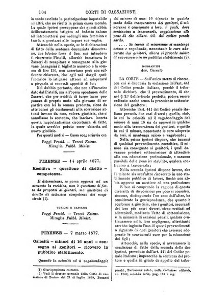 Annali della giurisprudenza italiana raccolta generale delle decisioni delle Corti di cassazione e d'appello in materia civile, criminale, commerciale, di diritto pubblico e amministrativo, e di procedura civile e penale