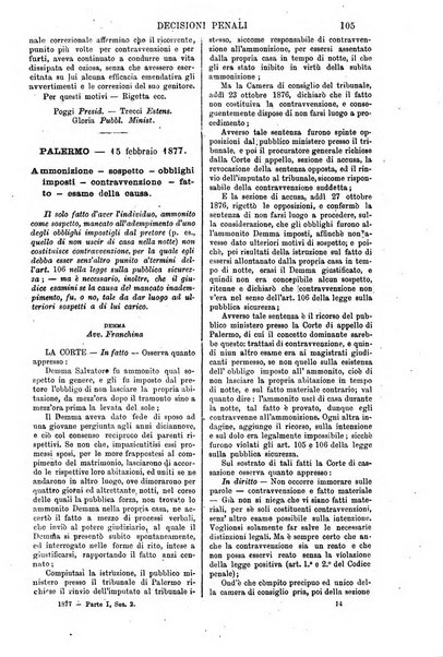 Annali della giurisprudenza italiana raccolta generale delle decisioni delle Corti di cassazione e d'appello in materia civile, criminale, commerciale, di diritto pubblico e amministrativo, e di procedura civile e penale