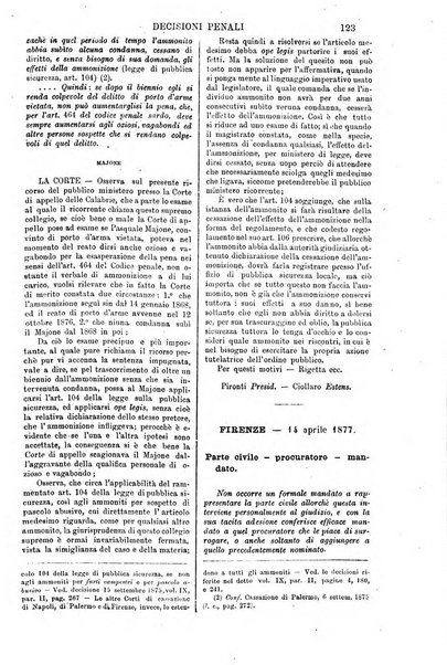 Annali della giurisprudenza italiana raccolta generale delle decisioni delle Corti di cassazione e d'appello in materia civile, criminale, commerciale, di diritto pubblico e amministrativo, e di procedura civile e penale