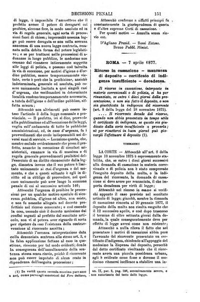 Annali della giurisprudenza italiana raccolta generale delle decisioni delle Corti di cassazione e d'appello in materia civile, criminale, commerciale, di diritto pubblico e amministrativo, e di procedura civile e penale