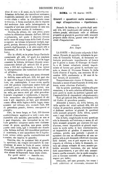 Annali della giurisprudenza italiana raccolta generale delle decisioni delle Corti di cassazione e d'appello in materia civile, criminale, commerciale, di diritto pubblico e amministrativo, e di procedura civile e penale