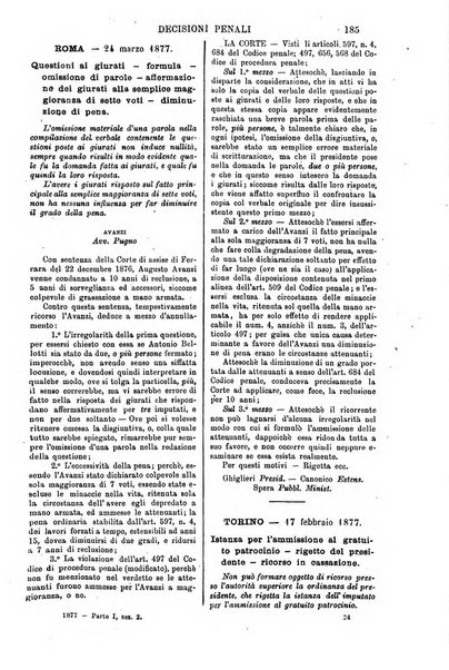 Annali della giurisprudenza italiana raccolta generale delle decisioni delle Corti di cassazione e d'appello in materia civile, criminale, commerciale, di diritto pubblico e amministrativo, e di procedura civile e penale