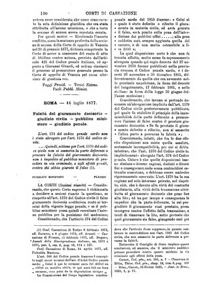 Annali della giurisprudenza italiana raccolta generale delle decisioni delle Corti di cassazione e d'appello in materia civile, criminale, commerciale, di diritto pubblico e amministrativo, e di procedura civile e penale