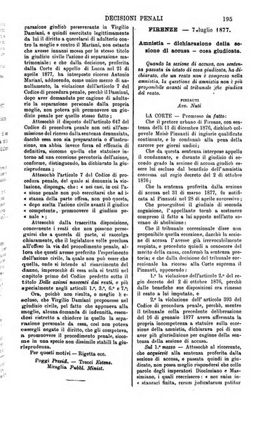 Annali della giurisprudenza italiana raccolta generale delle decisioni delle Corti di cassazione e d'appello in materia civile, criminale, commerciale, di diritto pubblico e amministrativo, e di procedura civile e penale