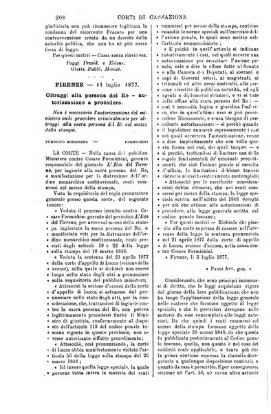 Annali della giurisprudenza italiana raccolta generale delle decisioni delle Corti di cassazione e d'appello in materia civile, criminale, commerciale, di diritto pubblico e amministrativo, e di procedura civile e penale