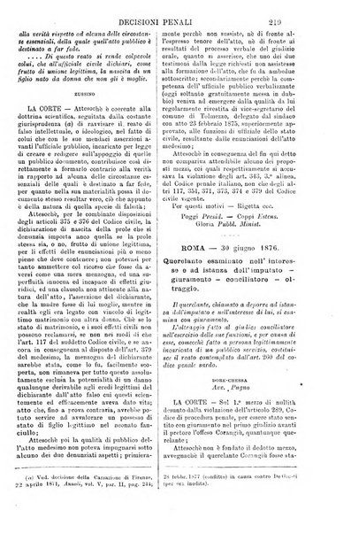 Annali della giurisprudenza italiana raccolta generale delle decisioni delle Corti di cassazione e d'appello in materia civile, criminale, commerciale, di diritto pubblico e amministrativo, e di procedura civile e penale