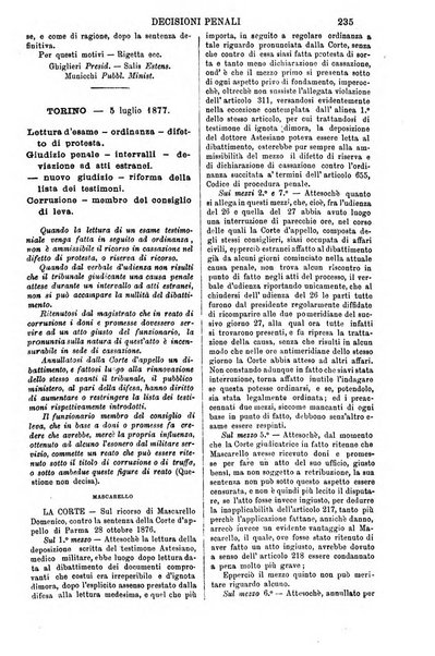 Annali della giurisprudenza italiana raccolta generale delle decisioni delle Corti di cassazione e d'appello in materia civile, criminale, commerciale, di diritto pubblico e amministrativo, e di procedura civile e penale