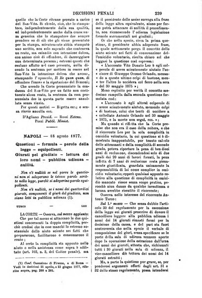 Annali della giurisprudenza italiana raccolta generale delle decisioni delle Corti di cassazione e d'appello in materia civile, criminale, commerciale, di diritto pubblico e amministrativo, e di procedura civile e penale