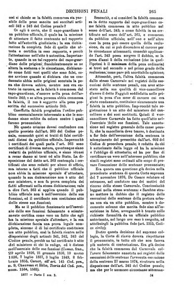 Annali della giurisprudenza italiana raccolta generale delle decisioni delle Corti di cassazione e d'appello in materia civile, criminale, commerciale, di diritto pubblico e amministrativo, e di procedura civile e penale