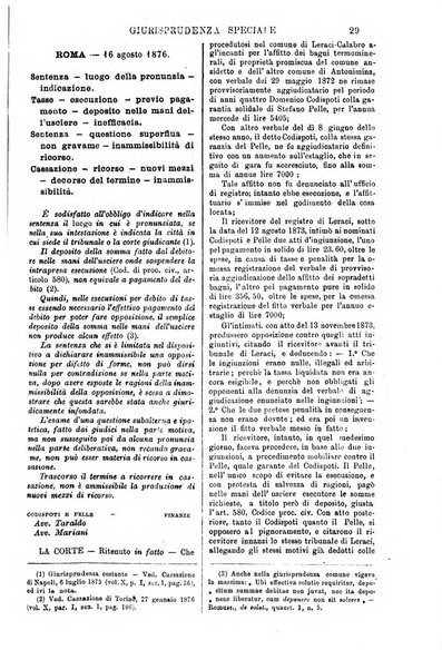 Annali della giurisprudenza italiana raccolta generale delle decisioni delle Corti di cassazione e d'appello in materia civile, criminale, commerciale, di diritto pubblico e amministrativo, e di procedura civile e penale