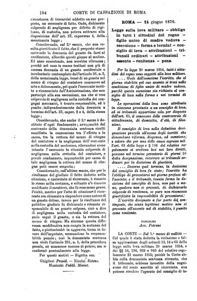 Annali della giurisprudenza italiana raccolta generale delle decisioni delle Corti di cassazione e d'appello in materia civile, criminale, commerciale, di diritto pubblico e amministrativo, e di procedura civile e penale