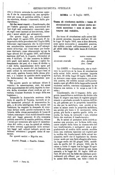 Annali della giurisprudenza italiana raccolta generale delle decisioni delle Corti di cassazione e d'appello in materia civile, criminale, commerciale, di diritto pubblico e amministrativo, e di procedura civile e penale