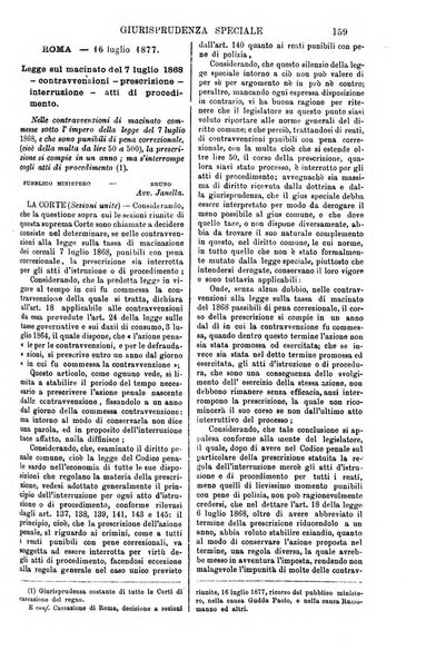 Annali della giurisprudenza italiana raccolta generale delle decisioni delle Corti di cassazione e d'appello in materia civile, criminale, commerciale, di diritto pubblico e amministrativo, e di procedura civile e penale