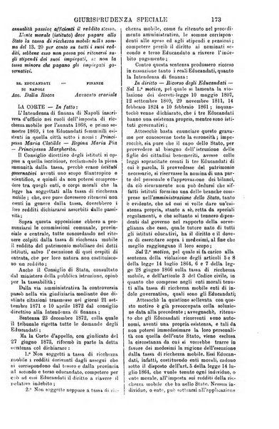 Annali della giurisprudenza italiana raccolta generale delle decisioni delle Corti di cassazione e d'appello in materia civile, criminale, commerciale, di diritto pubblico e amministrativo, e di procedura civile e penale